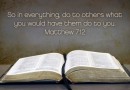 Bible Memory: Matthew 7:12 – the Golden Rule