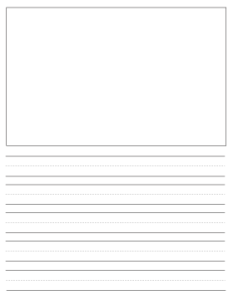 blank writing worksheets for kindergarten